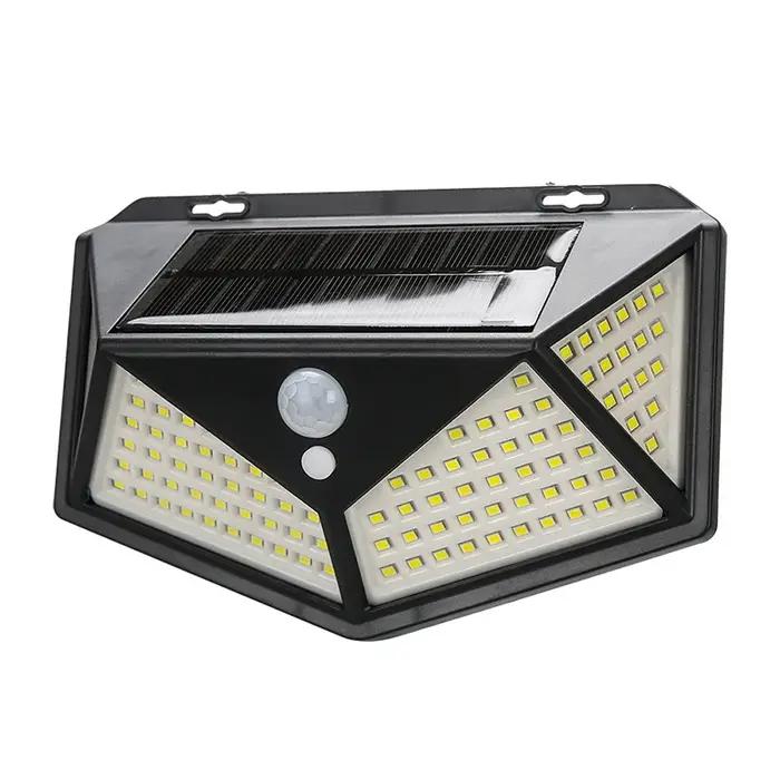 Lampe solaire LED multifonctionnelle avec détecteur de mouvement, lumière du soleil étanche, décorat