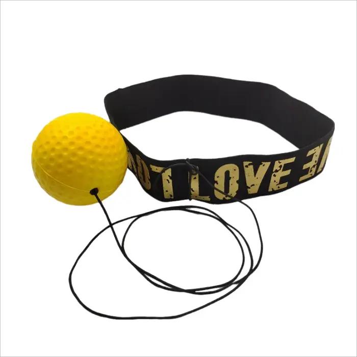 Ballon de vitesse MMA pour entraînement de réflexe, à fixer sur la tête, en PU, pour la maison, équi
