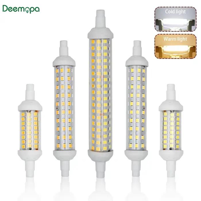 R7S LED 78mm 118mm 135mm ampoule 6w 9w 12w SMD 2835 Lampada lampe à LED 220V-240V maïs lumière écono
