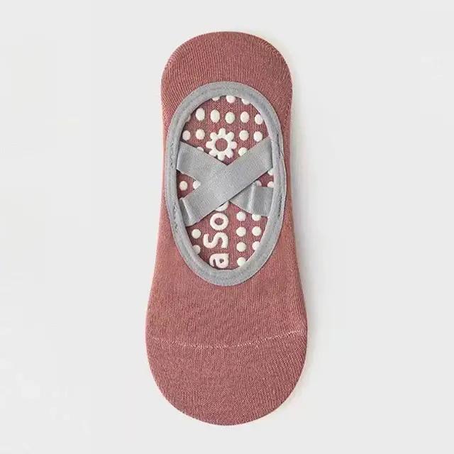 Chaussettes de Yoga respirantes à fond de serviette pour femmes
