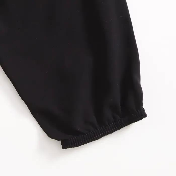 Femmes décontracté ample confortable pantalon élastique pantalon pieds sarouel pantalons de survêtem