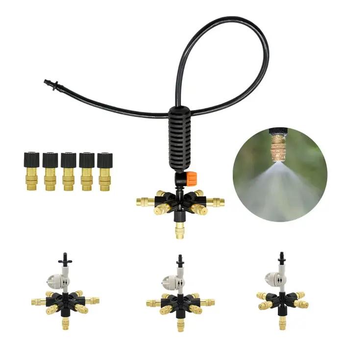 Outil de pulvérisation sac à dos laiton réglable pour jardinage serre balcon irrigation semis humidification refroidissement jardinage occaions spéciales