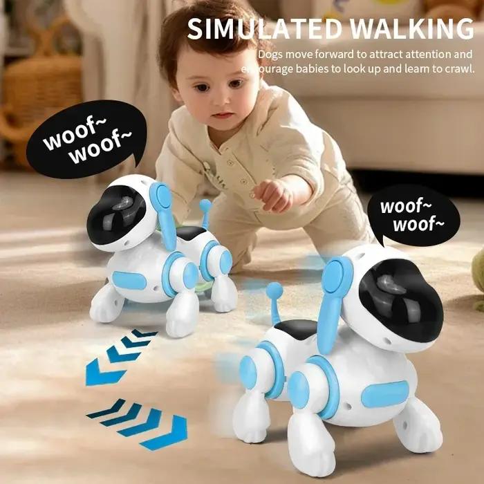 Robot chien électronique intelligent à télécommande tactile