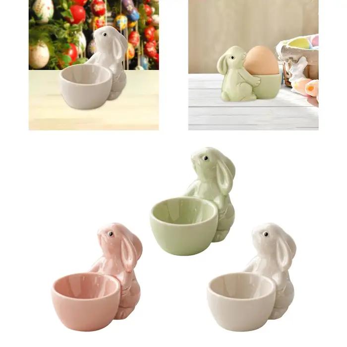 Présentoir à coquetiers, ustensiles QueKitchen, déjeuner, décoration d'intérieur, petit-déjeuner pour œufs durs, support à œufs de lapin de Pâques
