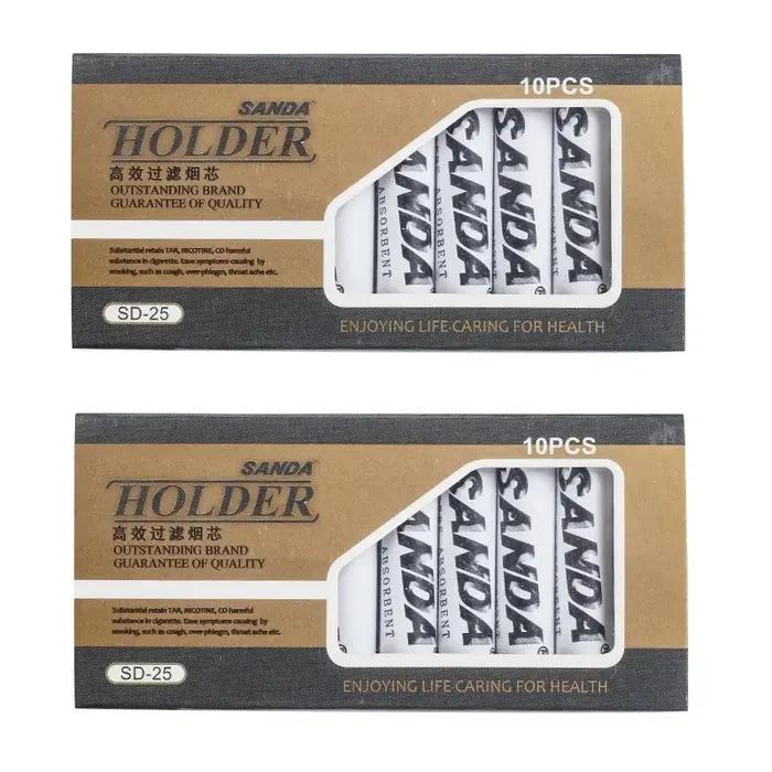 Cartouche de filtres pour tuyaux de tabac Sanda, 20 pièces, pour tuyaux filtrants de 9mm et porte-ci