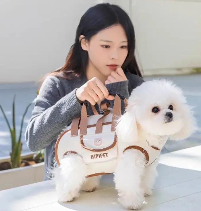 Sac à dos de traction multifonctionnel et respirant pour chien