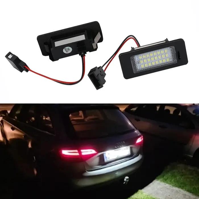 Lampe de plaque d'immatriculation LED 12V canbus, pour Audi A4 B8 A5 Q5 S5 TT A1 S4 A6 A7 2008 – 201