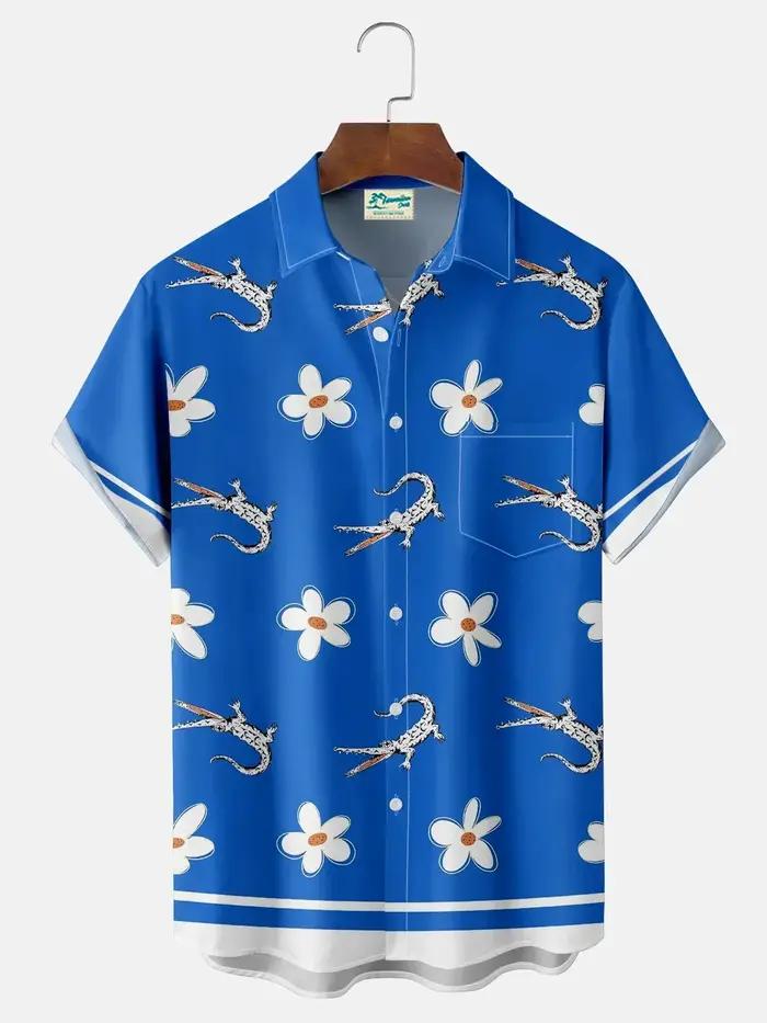 Chemise Crocodile florale pour hommes
