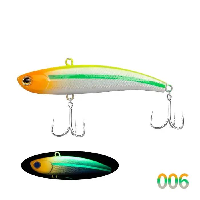 D1 VIB leurres de pêche 60/70/80mm longue coulée hochet appât dur coulant artificiel Vibration