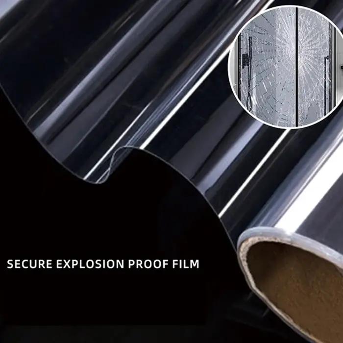 Film de Sécurité Transparent pour Fenêtres Protection Anti-Eclatement Verre Trempé Maison Occasion Spéciale