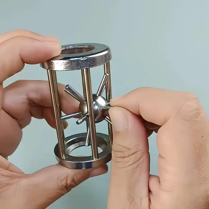 Jeu de défi à cage en acier inoxydable, jouet puzzle multicouche complexe pour adultes, cadeau idéal