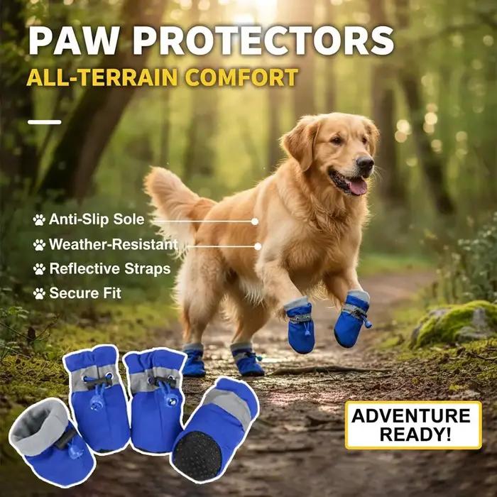 Bottes antidérapantes pour chiens, protection toute l'année, tissu pailleté, semelles caoutchouc antidérapantes, confort et sécurité pour chiens, occasions spéciales et quotidiennes