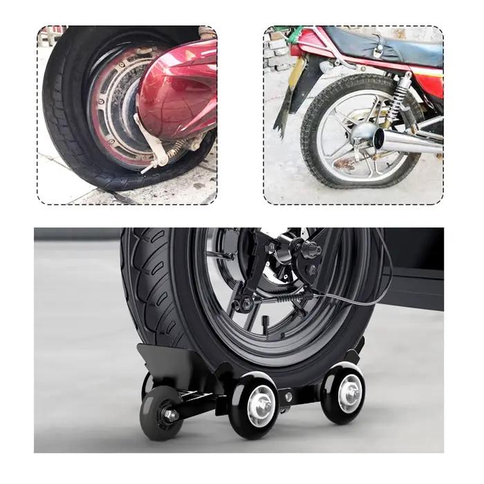 Support Mobile Moto Robuste en Acier pour Déplacement en Cas de Crevaison Occasions Spéciales Vélo Électrique Moto Trois Roues