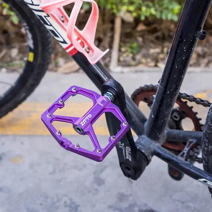 ZTTO vtt pédale plate ultralégère CNC alliage d'aluminium AM Enduro vélo roulements lisses 9/16 file
