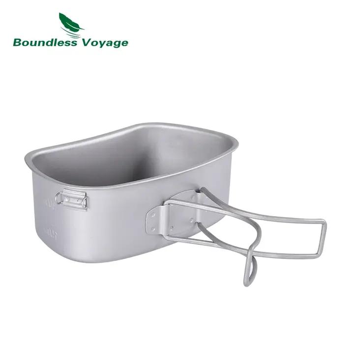Bouteille de Voyage militaire en plein air Camping randonnée tasses à eau titane ustensiles de cuisi