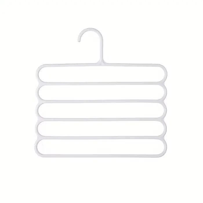 Organisateur de pantalons de placard à 5 couches, cintre multifonctionnel peu encombrant pour vêteme