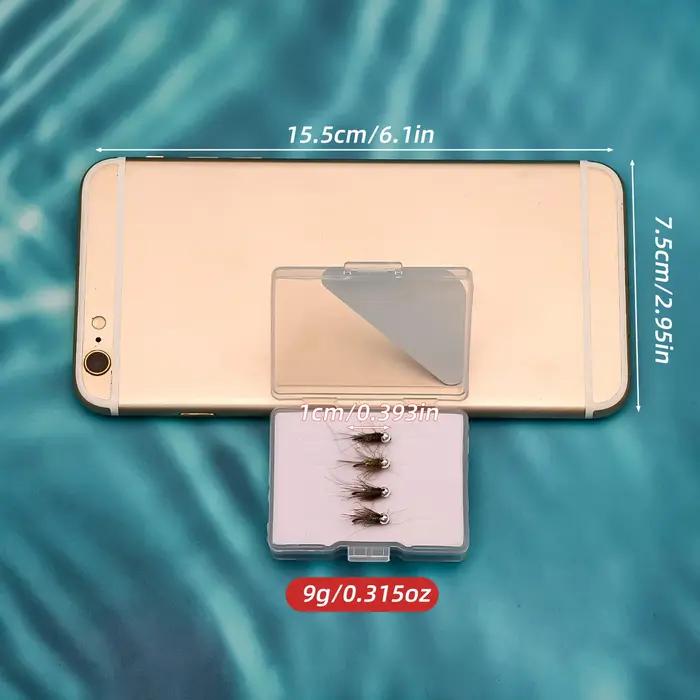 ANFS Euro Nymph Kit de mouches de pêche à la mouche de 4 paquets-gabarit en tungstène