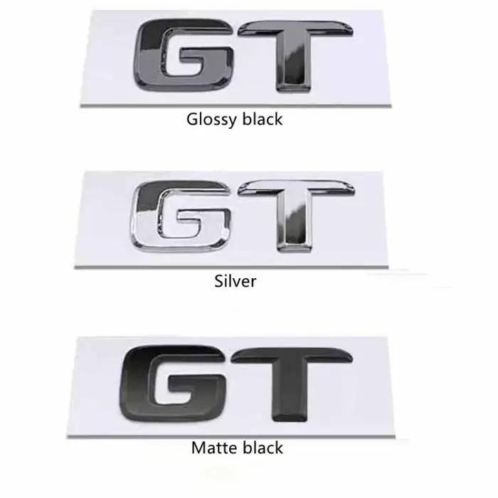 Autocollant de coffre arrière en ABS 3D, lettre de badge S, style emblème, argent, noir, rouge pour