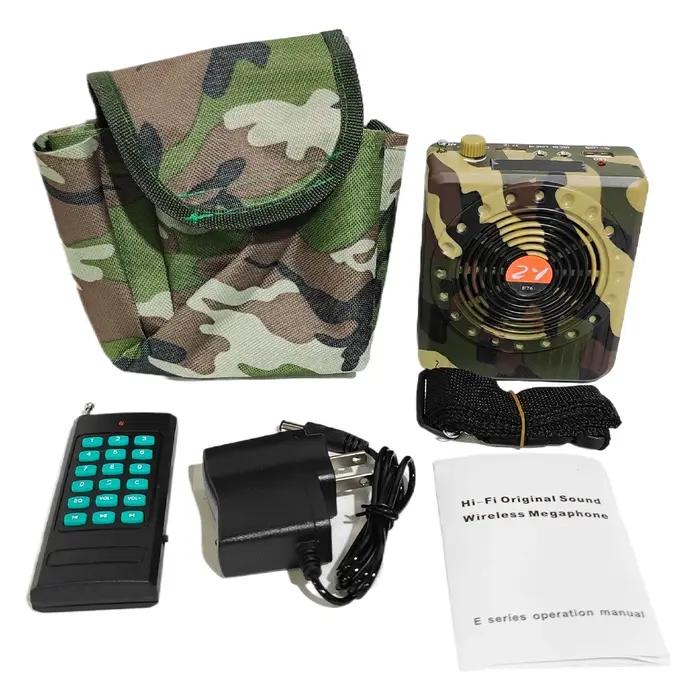 Amplificateur son rechargeable télécommandé pour chasse extérieure avec prise US