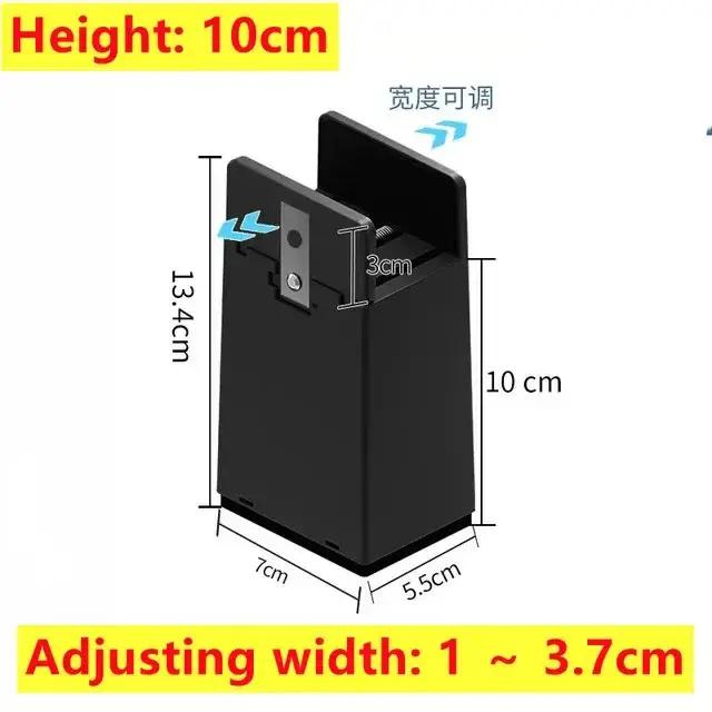 Coussinets de pied rehaussants réglables en plastique pour table basse et meubles, antidérapants et résistants à l'usure, 4 pièces, 5-10cm, pour personnes âgées et confort de vie