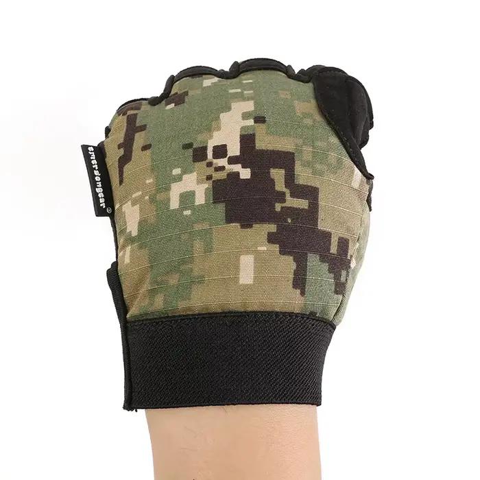 Gants camouflage tactiques Emersongear légers AOR2 pour chasse et randonnée - Protection main complète
