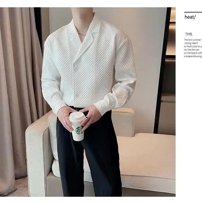 Cardigan à manches longues et col sur mesure pour homme