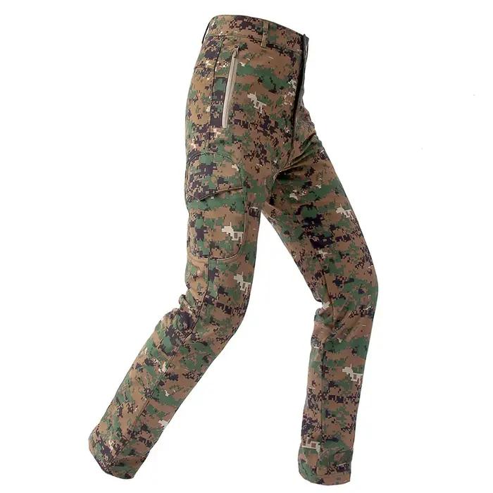 Nouveau pantalon de combat tactique de chasse en forêt GL Outdoor Sports, pantalon de camouflage softshell pour activités de plein air
