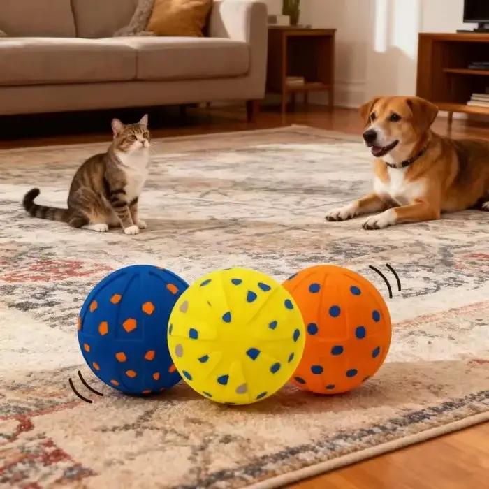 Balle interactive intelligente pour chiens balle en mousse ABS vibrante sautant rebondissante jouet pour chiens occasions spéciales jeux pour chiens