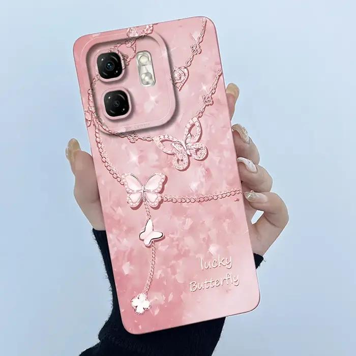 Pour Infinix Smart 9 X6532 étui Smart9 Hot50i mode papillon fleur Funda Coque en Silicone pour Infinix chaud 50i X6531 couvertures arrière