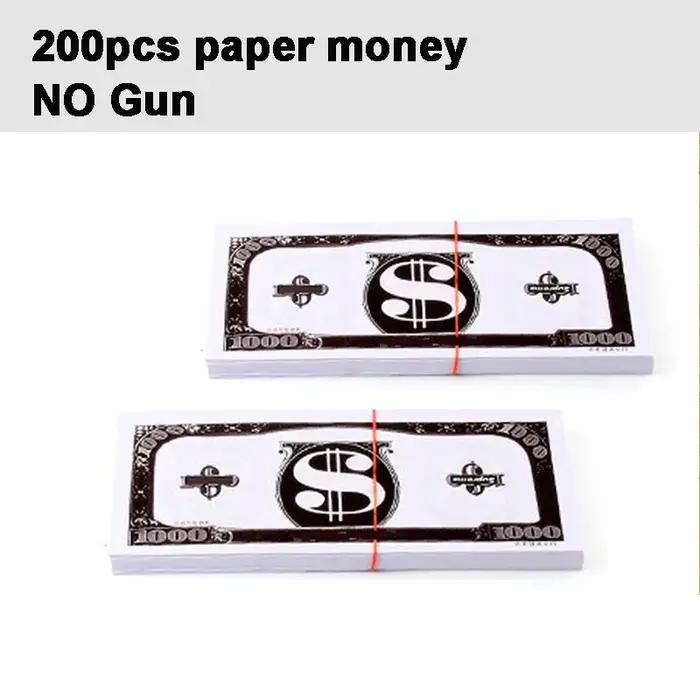 Tir d'argent pistolet jouet drôle jeu de fête billet de banque tirer pistolet papier argent mariage