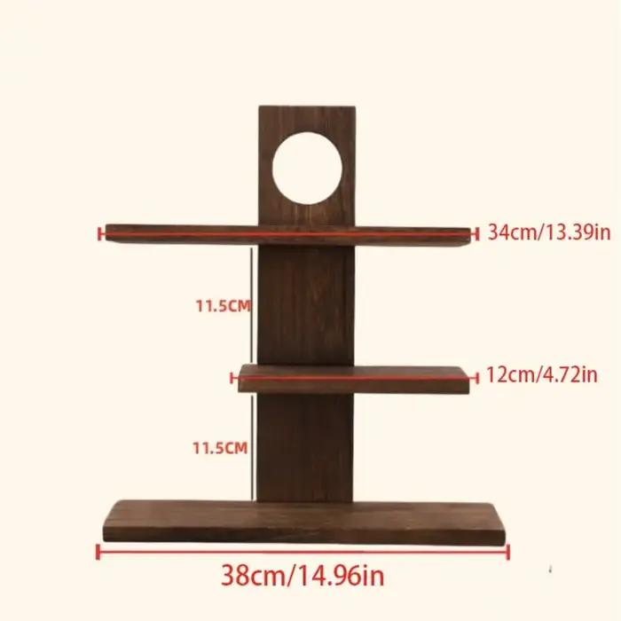 3-4 couches Style chinois supports de rangement en bois massif Design rétro service à thé en bois su