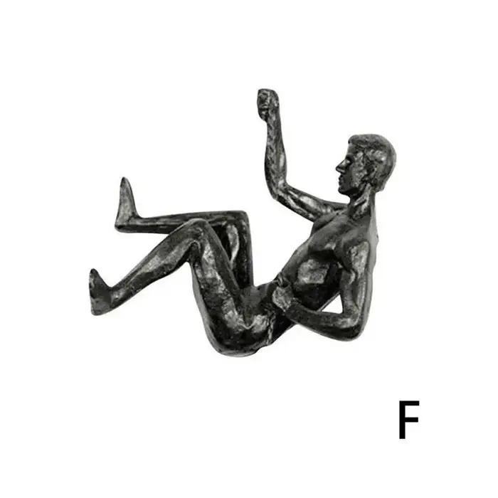 Sculpture en résine de grimpeur créatif pour homme escalade décoration murale unique occassions spéciales