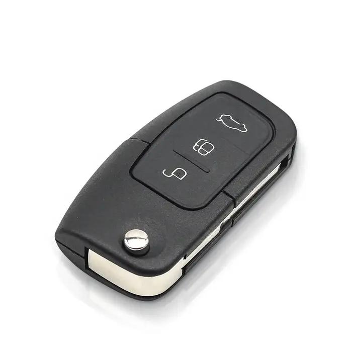 EllYYOU-Clé télécommande pliable à 3 boutons, 433MHz, 4D63, 40 bits, 80 bits, pour Ford Focus Fi.C.