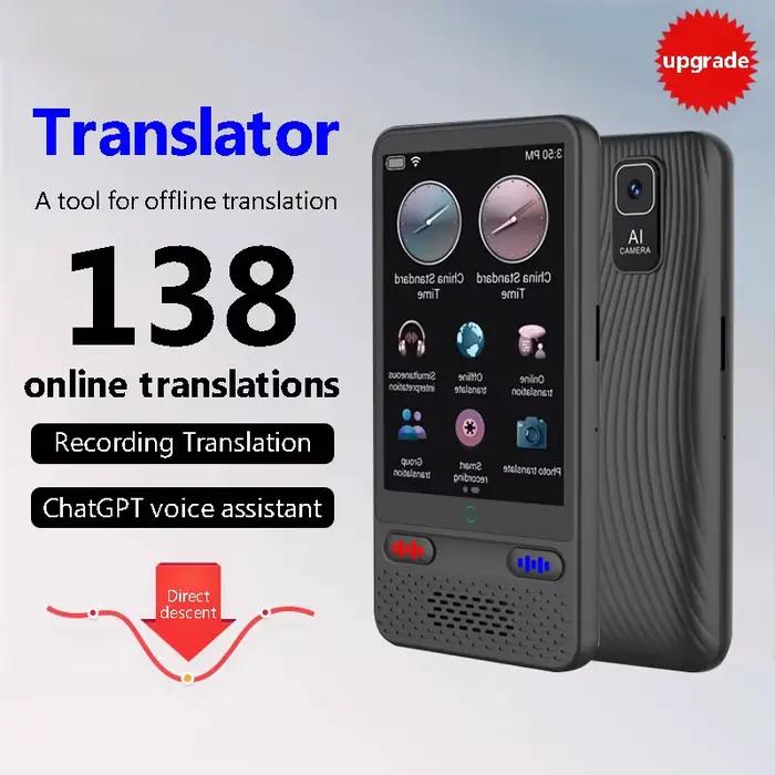 Traducteur IA avec ChatGPT - 138 langues, traduction vocale temps réel bidirectionnelle et support IA