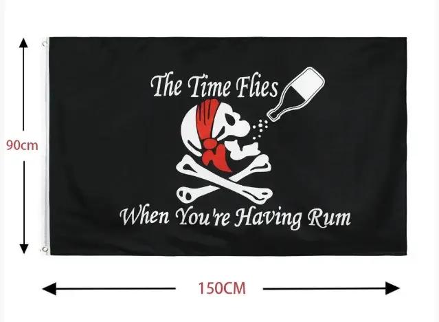 Nouveau une pièce 90*150CM Polyester Pirate singe D. Luffy crâne drapeau