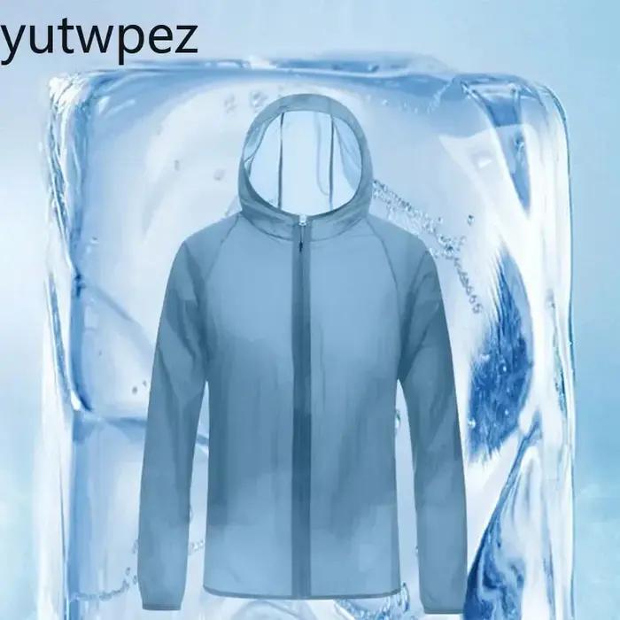 Veste de randonnée d'été pour hommes, protection solaire, à capuche, décontractée, ample, anti-UV, respirante, séchage rapide, pour le cyclisme