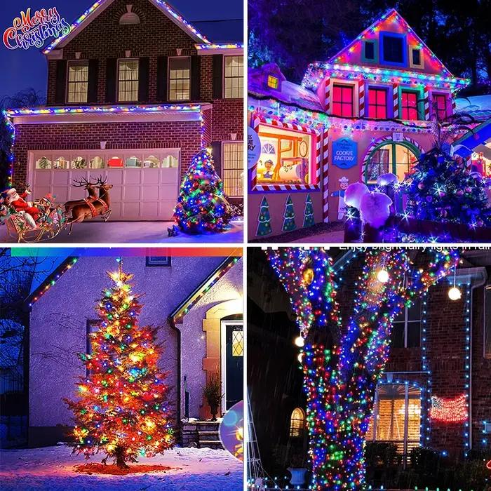 Guirlande lumineuse solaire LED, imperméable, pour l'extérieur, décoration de jardin, féerique de no