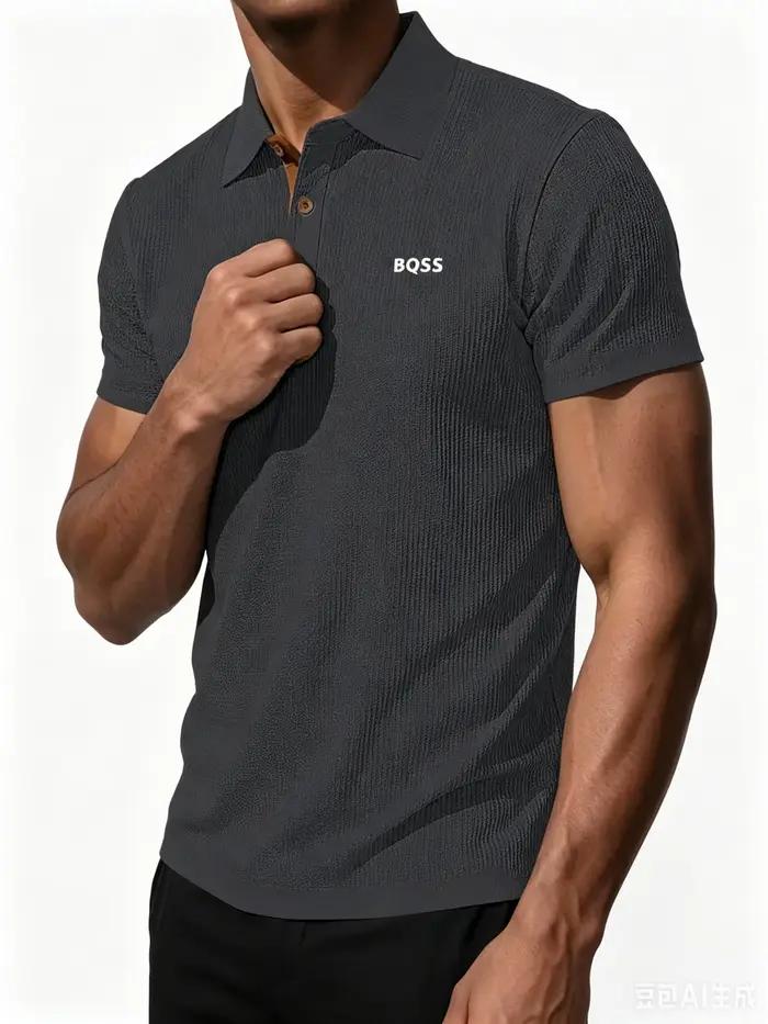 Polo en tricot gaufré Prana pour hommes, décontracté et respirant, adapté pour le golf, le sport et le quotidien