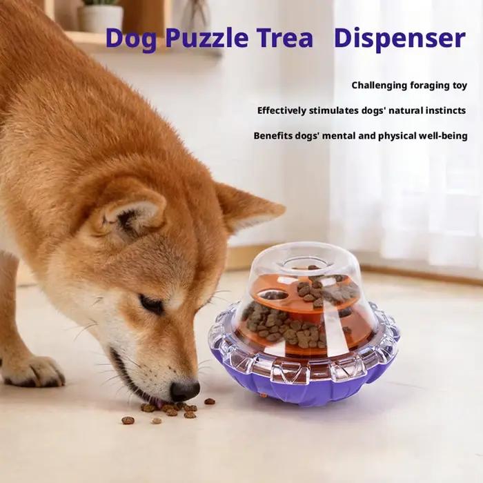 Jouet distributeur de friandises pour chiens et chats stimulant mentalement et favorisant l'alimentation saine et lente