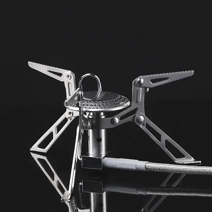 Cuisinière à gaz fendue haute puissance en érable de feu, four portable en acier inoxydable, équipem