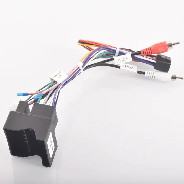 Adaptateur de câble de faisceau de câblage stéréo pour autoradio, Android 16 broches, pour Mercedes