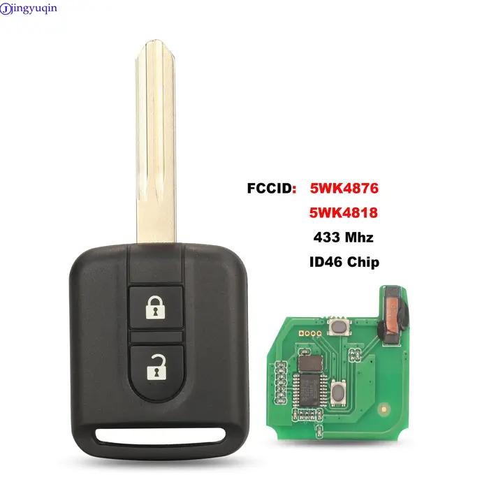 Jingyuqin 5WK4876/818 clé de voiture pour Renault Maxity Nissan Qashqai Elgrand X-TRAIL Navara Micra
