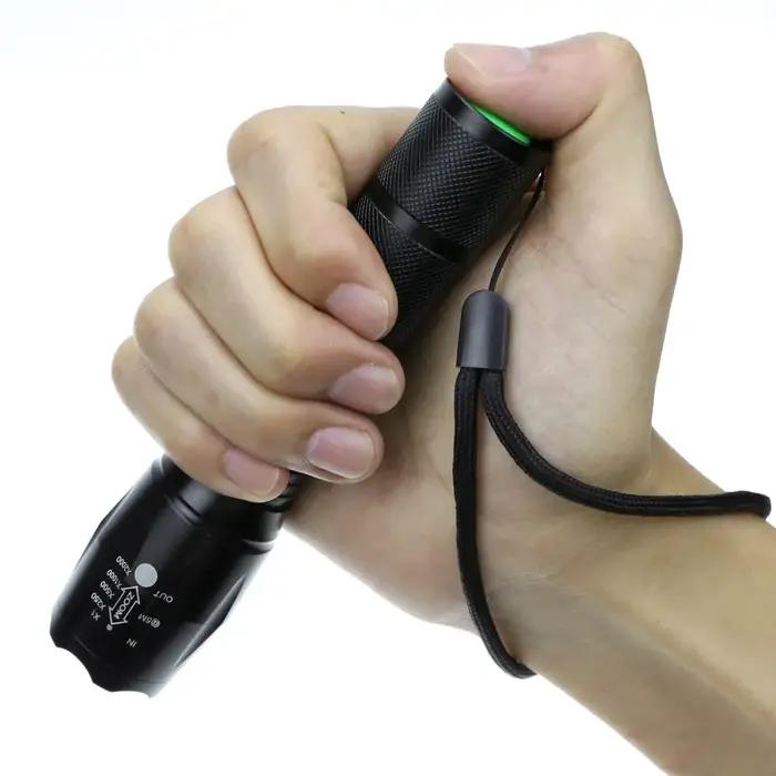XML T6 lampe de poche LED Portable télescopique torche tactique lanterne lampe de poche tactique Zoo