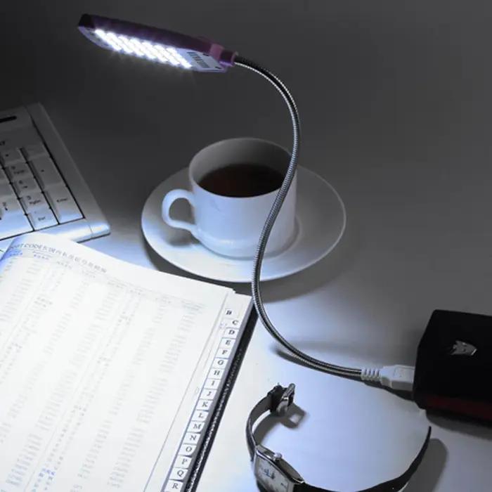 28 led livre lampe de lecture Flexible USB veilleuse pour ordinateur portable ordinateur de bureau p