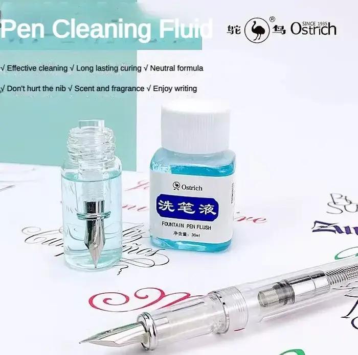 Solution de nettoyage d'encre pour stylo plume avec outils de lavage pour stylo SAF et SAF fournitures scolaires et de bureau 30ml et 120ml
