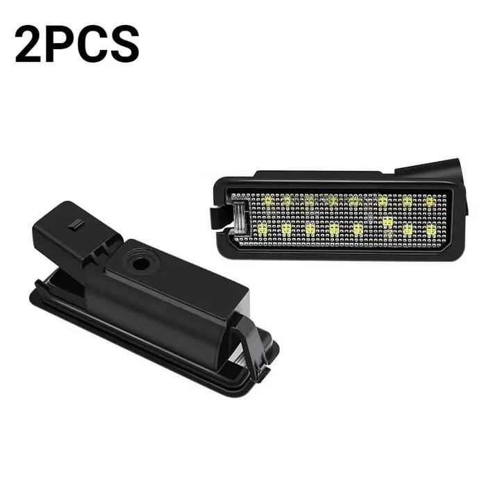 Pour VW GTi Golf 4 5 6 7 MK4 MK5 MK6 MK7 Passat B7 CC EOS Scirocco Beetle 2 pièces LED feux de plaque d'immatriculation avec Canbus