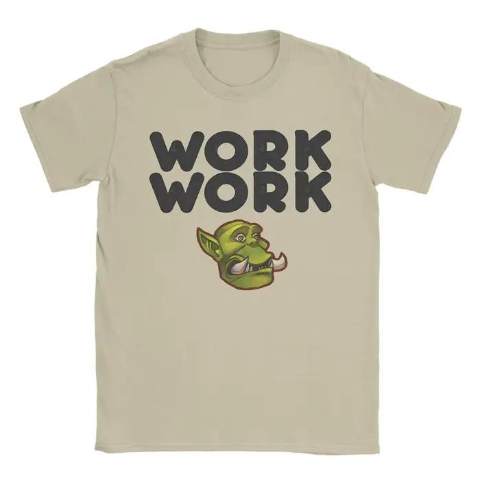 T-shirt homme World of Warcraft vintage coton à manches courtes col rond pour hommes occasions quotidiennes et événements communautaires