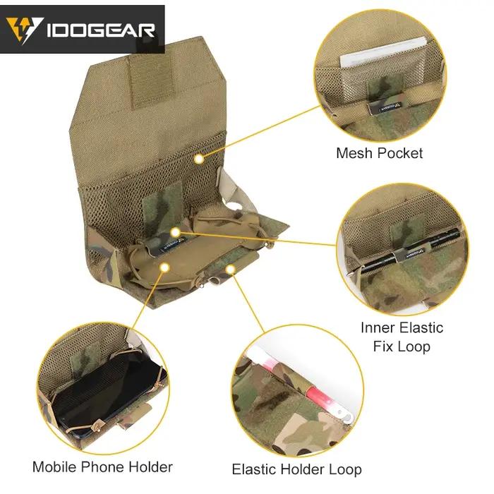 Étui téléphone tactique IDOGEAR universel avec fixation MOLLE - Poche de transport sécurisée