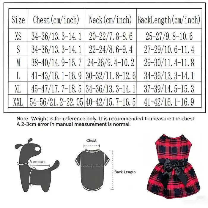 Vêtements pour chiens de compagnie : Costume chemise à carreaux avec cravate