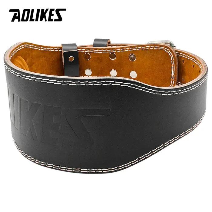 AOLIKES taille soutien sport ceinture de sécurité protéger Fitness Squat profond traction dure halté